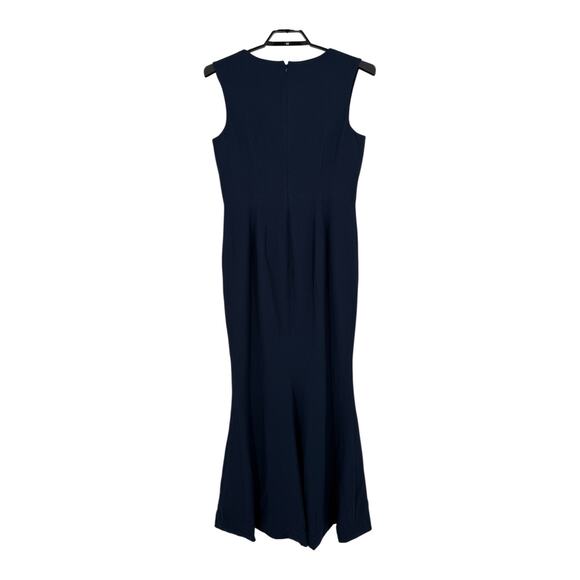 Dress the Population Monroe Side Slit Gown dress navy blue size X-Large XL - Picture 4 of 7